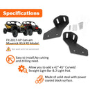 2017 - 2024 Can Am Maverick X3 Roof 42" LED Light Bar + Light Pods Bracket Kit - WeiSen - ZT009 - B+LED002+LED009+WI004