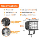 2017 - 2024 Can Am Maverick X3 Roof 42" LED Light Bar + Light Pods Bracket Kit - WeiSen - ZT009 - B+LED002+LED009+WI004