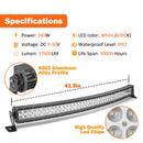 2017 - 2024 Can Am Maverick X3 Roof 42" LED Light Bar + Light Pods Bracket Kit - WeiSen - ZT009 - B+LED002+LED009+WI004