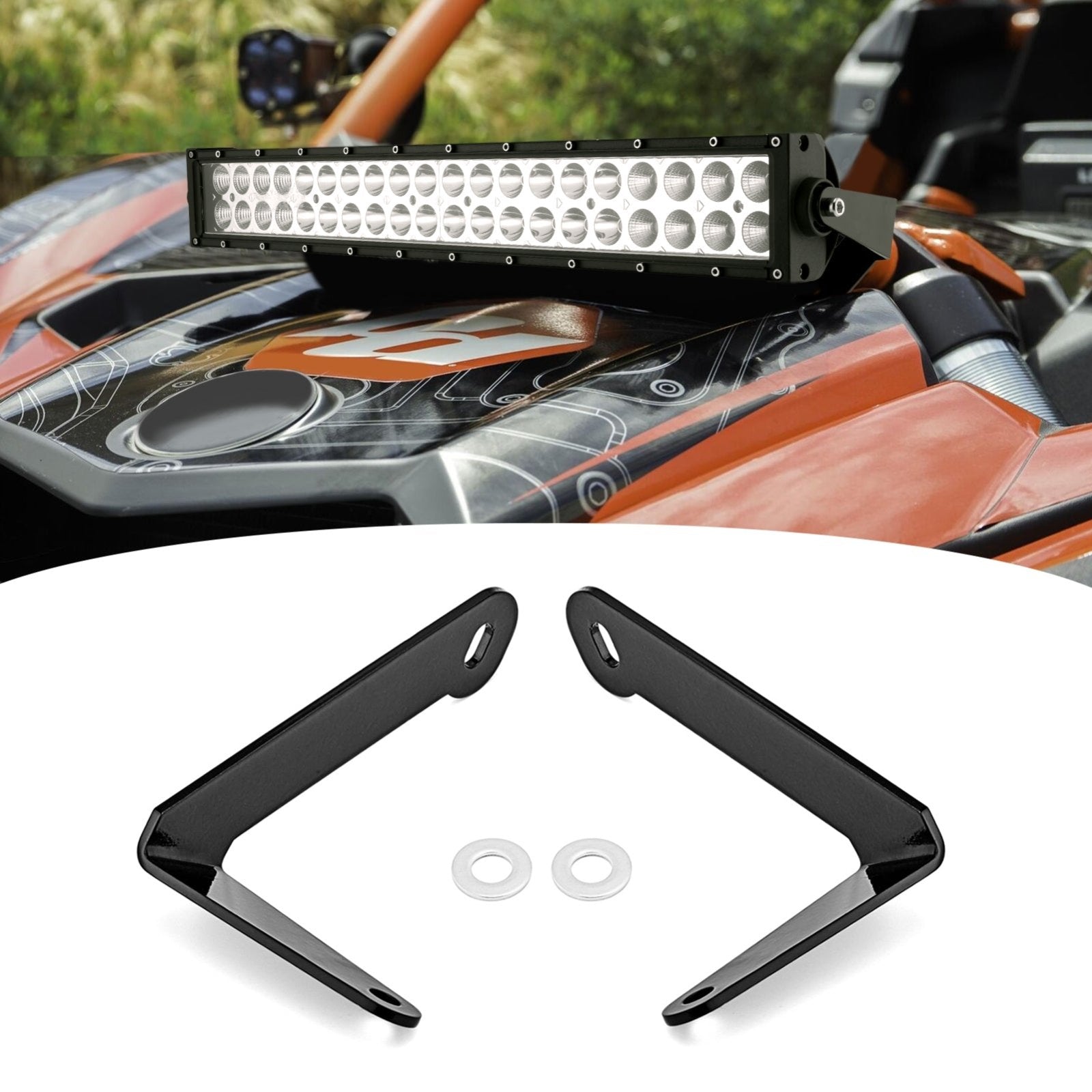 2017-2023 Can Am Maverick X3 Shock Tower 10" LED Light Bar Mount Bracket - Weisen