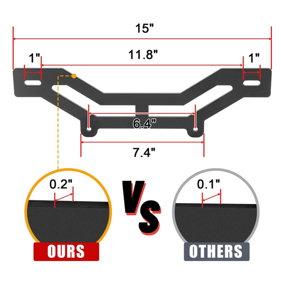 2017 - 2024 Can Am Maverick X3/X3 Max Shock Tower LED Light Mount Bracket - WeiSen - 80120004