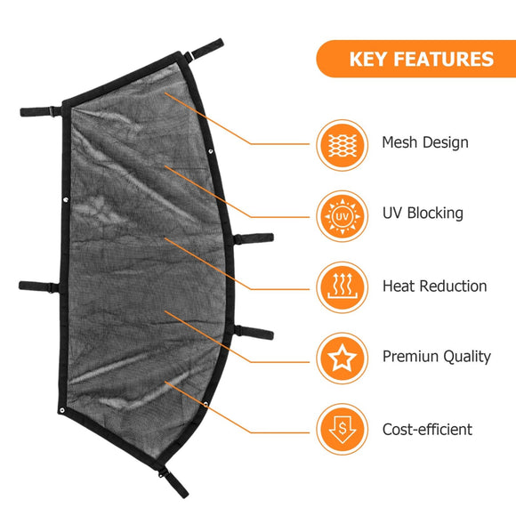 2017 - 2024 Can - Am Maverick X3/X3 Max Side Window Mesh Shade Shield Net Protective Net - WeiSen - 80320019