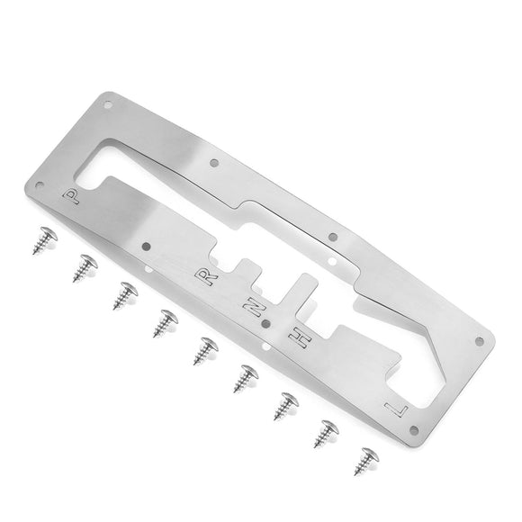 2017 - 2024 Can - Am Maverick X3 Stainless Steel Racing Shift Shifter Gate Plate Panel - WeiSen - 80320015