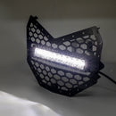 2017 - 2024 Can Am Maverick X3/Maverick X3 Max Steel Front Mesh Grille w/ 11" Single Row Straight Light Bar - WeiSen - 80205001