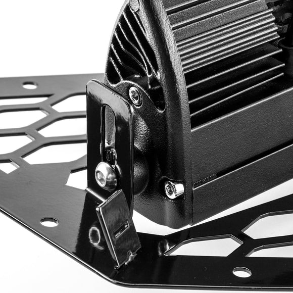 2017 - 2024 Can Am Maverick X3/Maverick X3 Max Steel Front Mesh Grille w/ 11" Single Row Straight Light Bar - WeiSen - 80205001