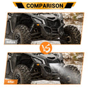 2017 - 2024 Can Am Maverick X3/Maverick X3 Max Steel Front Mesh Grille w/ 11" Single Row Straight Light Bar - WeiSen - 80205001