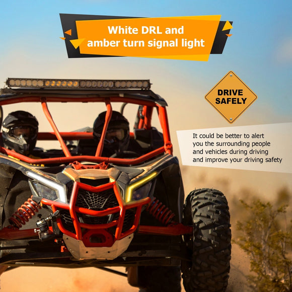 2017 - 2024 Can Am Maverick X3/X3 Max Front Turn Signal Light (OE Replace #710004994 & 710004995) - WeiSen - 80202001