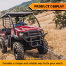 2017 - 2024 Kawasaki Mule SX Black Powder Coated Heavy - Duty Steel Winch Mounting Bracket - WeiSen - 80106028