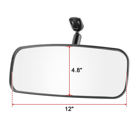 2017 - 2024 Polaris Ranger 570 900 XP 1000 ShatterProof Glass Center Rear View Mirror - WeiSen - 80301031
