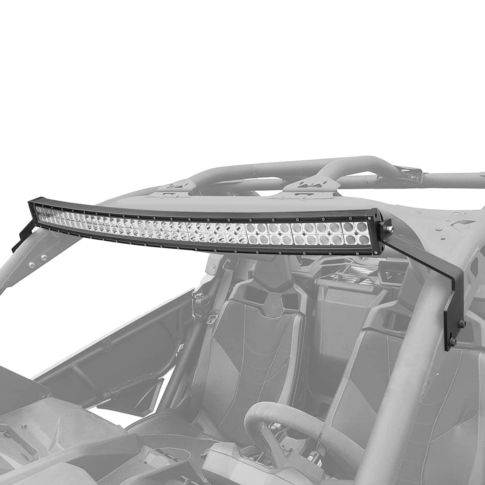 2017+ Can-Am Maverick X3 Curved 42" LED Light Bar Roof Brackets Wire Kit - Weisen