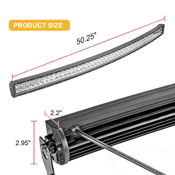 2017+ Can - Am Maverick X3 Max Upper Roof 52" Curved LED Light Bar Bracket Kit - Weisen - ZT009 - L13 - W2