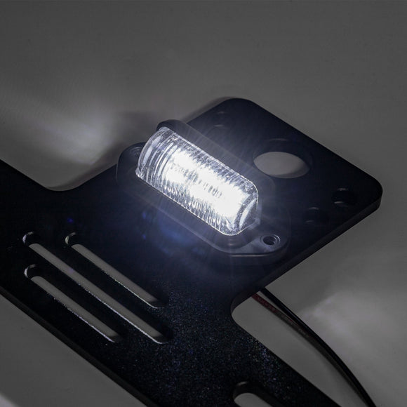 2017+ Can - AM Maverick X3 UTV LED License Plate Frame Holder w/ Auxiliary Power Plug - WeiSen - 80203003