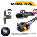 2017+ Can - AM Maverick X3 UTV LED License Plate Frame Holder w/ Auxiliary Power Plug - WeiSen - 80203003