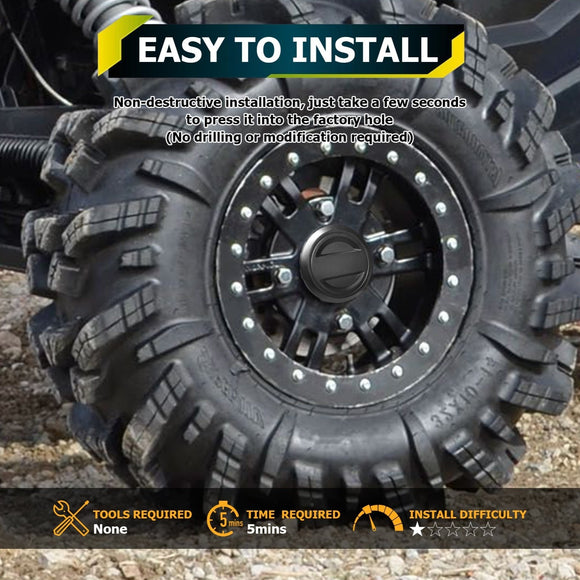 2017 - 2021 Polaris RZR 1000 XP Turbo/XP 4/RS1 4pcs Wheel Center Caps - WeiSen - 80420005