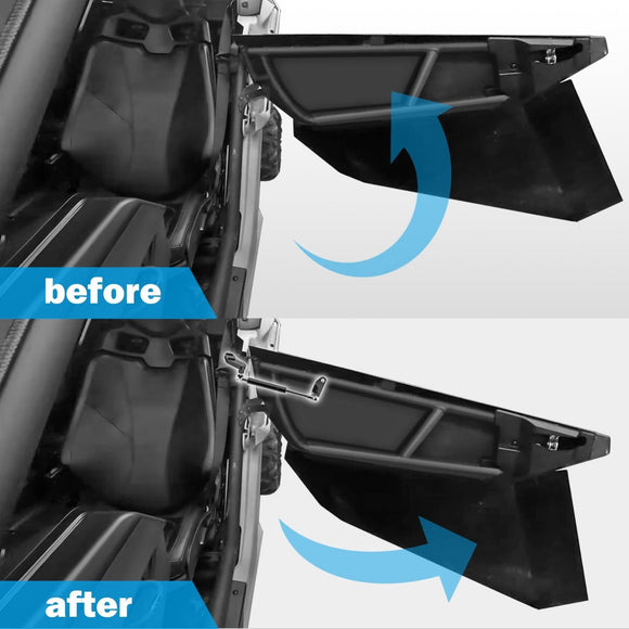 2017 - UP Can - Am Maverick X3 Max Left & Right Anodized Black Door Latch Opener - WeiSen - 80307006