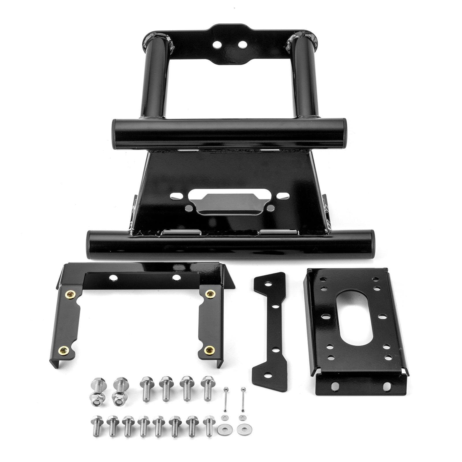 20182022 RZR RS1 Heavy Duty Steel UTV Front Bumper Winch Mounting Bra