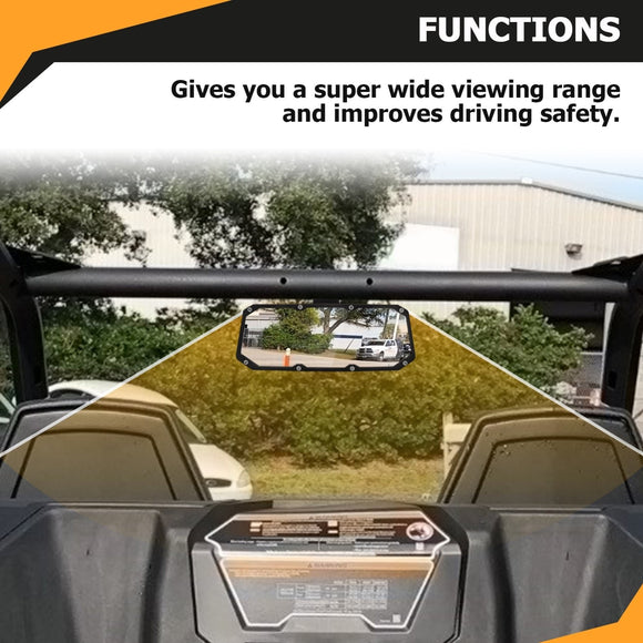 2018 - 2024 Can - Am Maverick Trail Sport Center Rearview Mirror Multi - Angle Adjustment - WeiSen - 80301033