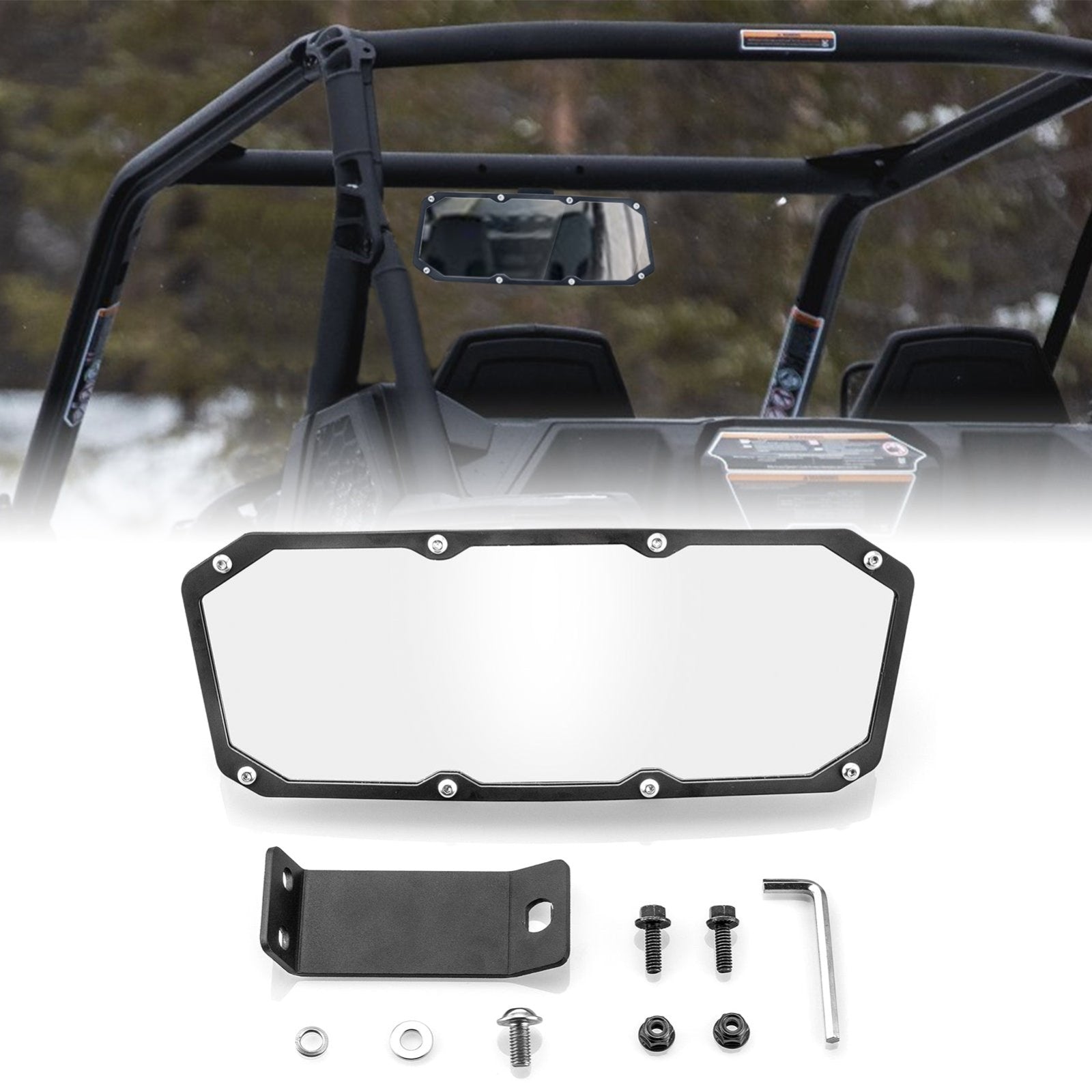 2018-2023 Can-Am Maverick Trail Sport Center Rearview Mirror Multi-Angle Adjustment - Weisen