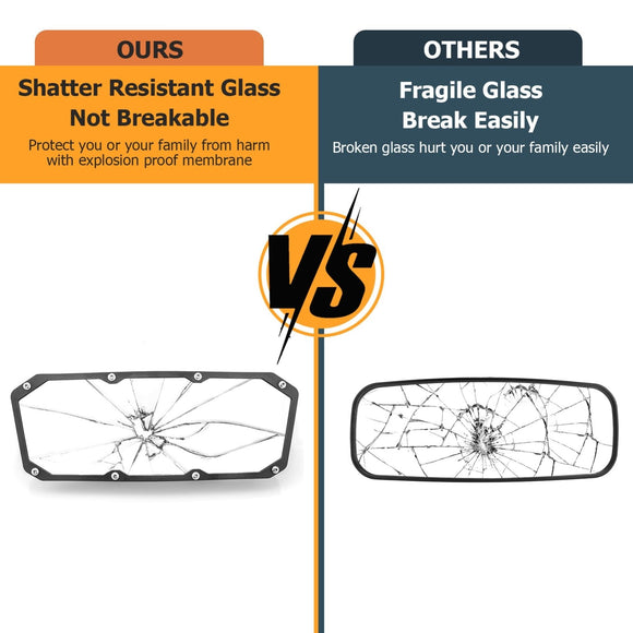 2018 - 2024 Can - Am Maverick Trail Sport Center Rearview Mirror Multi - Angle Adjustment - WeiSen - 80301033