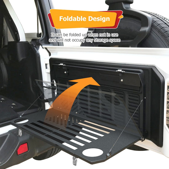 2018 - 2024 Jeep Wrangler JL Foldable Cargo Luggage Storage Tailgate Table - WeiSen - 70303015