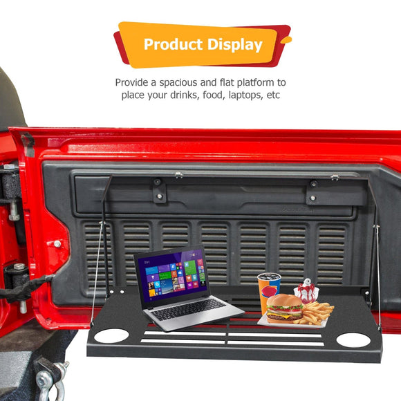 2018 - 2024 Jeep Wrangler JL Foldable Cargo Luggage Storage Tailgate Table - WeiSen - 70303015