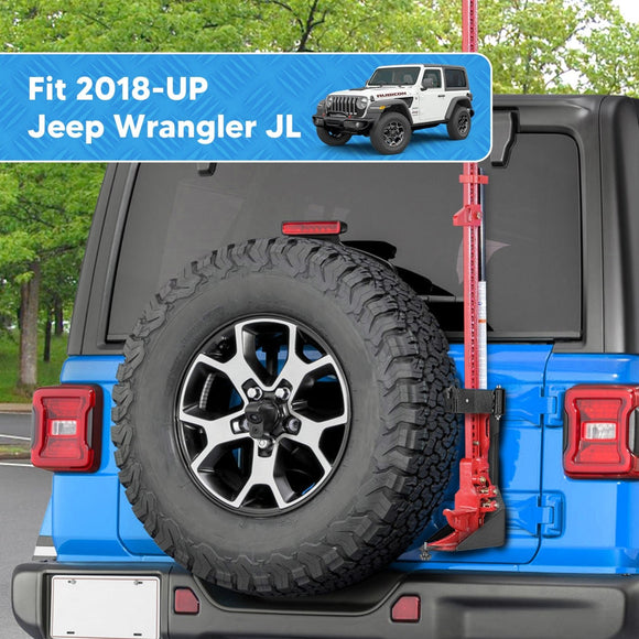 2018 - 2024 Jeep Wrangler JL Hi - lift Jack Carrier Tailgate Door Hinge Mount Bracket Kit - WeiSen - ZT231 - B