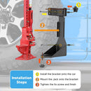 2018 - 2024 Jeep Wrangler JL Hi - lift Jack Carrier Tailgate Door Hinge Mount Bracket Kit - WeiSen - ZT231 - B