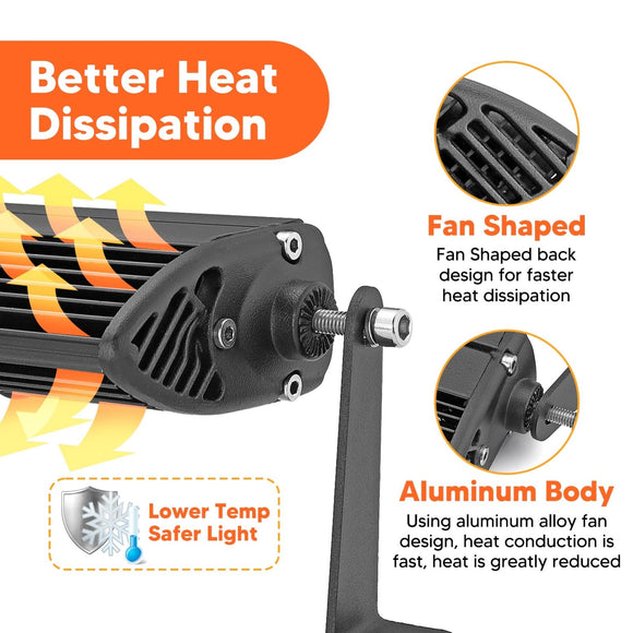 2018 - 2024 Jeep Wrangler JL Rear Upper Window 31" 150W Straight LED Bar Kit - WeiSen - 70105005+70202013+70203010