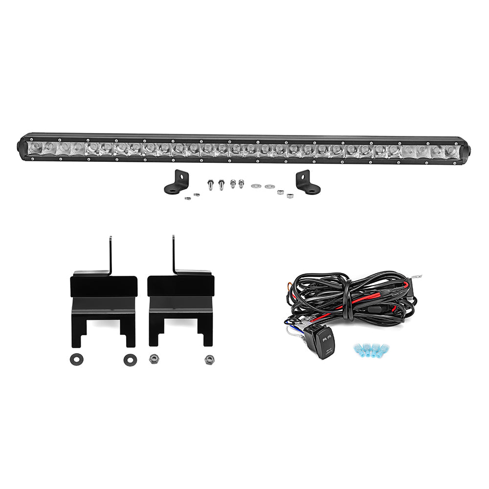 2018-2023 Jeep Wrangler JL Rear Upper Window 31" 150W Straight LED Bar Kit - Weisen