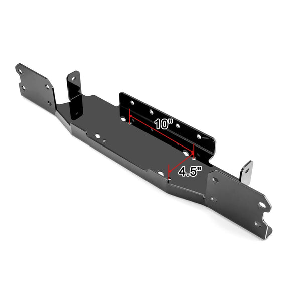 2018 - 2024 Jeep Wrangler JL/JLU & Gladiator w/ Metal Bumper Winch Mount Plate Bracket Kit - WeiSen - 70109001