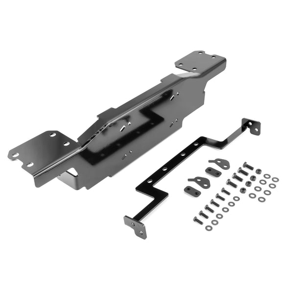 2018 - 2024 Jeep Wrangler JL/JLU & Gladiator w/ Metal Bumper Winch Mount Plate Bracket Kit - WeiSen - 70109001