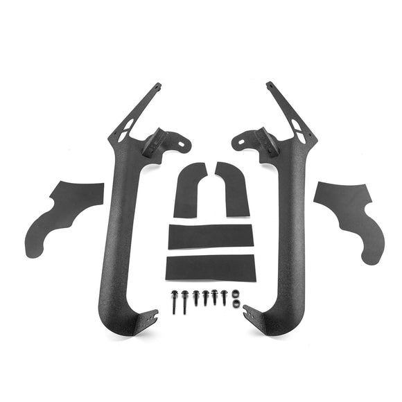 2018 - 2024 Jeep Wrangler JL/JLU Heavy Duty Steel A Pillar 50" LED Light Bar Mount Bracket - WeiSen - 70101044