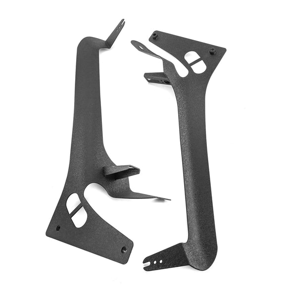 2018 - 2024 Jeep Wrangler JL/JLU Heavy Duty Steel A Pillar 50" LED Light Bar Mount Bracket - WeiSen - 70101044