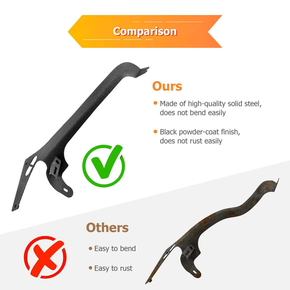 2018 - 2024 Jeep Wrangler JL/JLU Heavy Duty Steel A Pillar 50" LED Light Bar Mount Bracket - WeiSen - 70101044