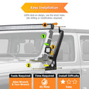 2018 - 2024 Jeep Wrangler JL/JLU Heavy Duty Steel A Pillar 50" LED Light Bar Mount Bracket - WeiSen - 70101044