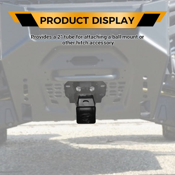 2018 - 2024 Polaris Ranger XP 1000 / Crew UTV Front Steel 2" Receiver Hitch Trailer Hitch - WeiSen - 80107012
