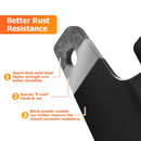 2018 - 2025 Wrangler JL/JLU 2" Towing Trailer Hitch Rear Receiver with Cover Cap - WeiSen - 70108001