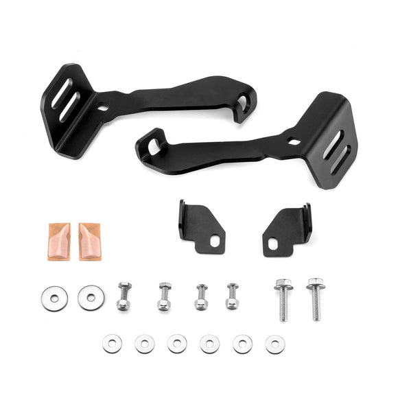 2018+ 4th Gen Ford Expedition Heavy Duty Steel Hood Hinge LED Work Light Mount Bracket - WeiSen - 70104054