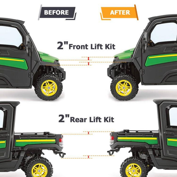 Front & Rear 2" Leveling Lift Kit for 2018 - UP John Deere Gator XUV 835E/835E/835R - WeiSen - 80401058