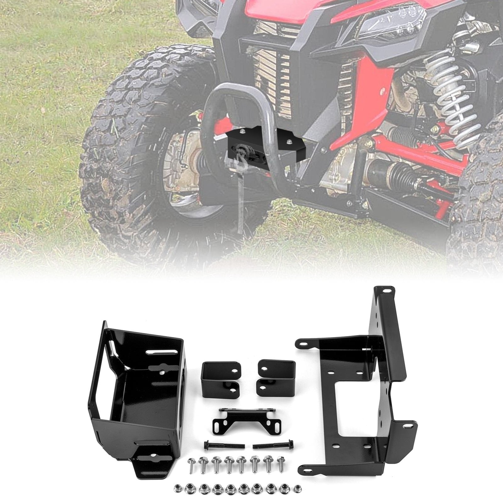 2019-2021 Honda Talon 1000R &1000X &1000-4 Steel Winch Mounting Plate Kit - Weisen