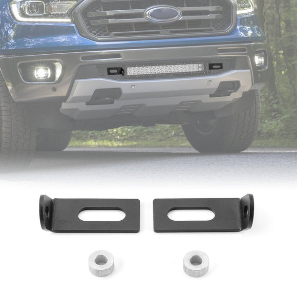 2019 - 2024 Ford Ranger Front Bumper 22" Straight LED Light Bar Mount Bracket - WeiSen - 70102046