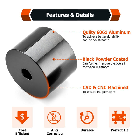 2019 - 2024 5th Gen Dodge Ram 1500 1.5" Adjustable Front Seat Spacer Lift Kit Billet 6061 Aluminum - WeiSen - 70305013