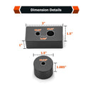 2019 - 2024 5th Gen Dodge Ram 1500 1.5" Adjustable Front Seat Spacer Lift Kit Billet 6061 Aluminum - WeiSen - 70305013