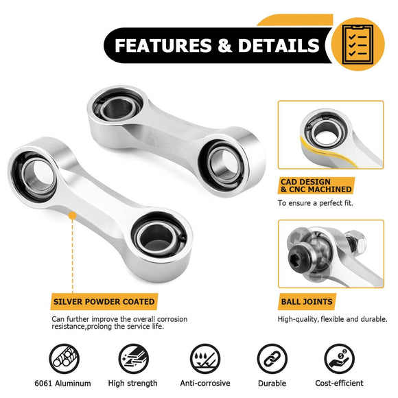 2019 - 2024 Can Am Maverick X3 Front Aluminum Sway Bar Links - WeiSen - 80402002