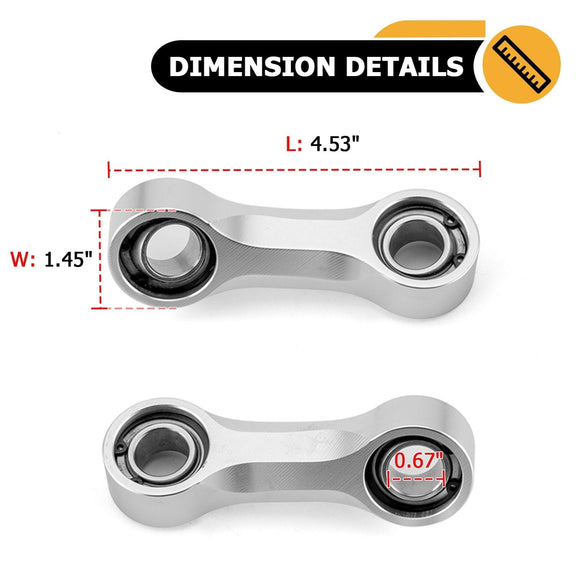 2019 - 2024 Can Am Maverick X3 Front Aluminum Sway Bar Links - WeiSen - 80402002