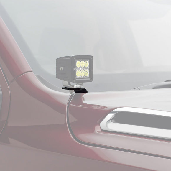 2019 - 2022 Chevrolet Silverado 1500 Hood Hinge LED Bracket Mount for Auxiliary Offroad LED Pod Light/Work Light - WeiSen - 70104031