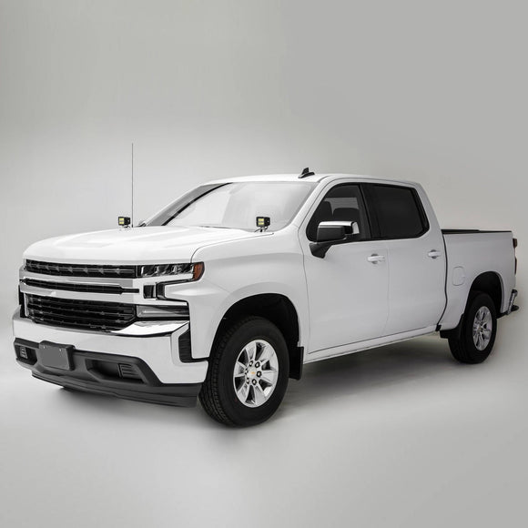 2019 - 2022 Chevrolet Silverado 1500 Hood Hinge LED Bracket Mount for Auxiliary Offroad LED Pod Light/Work Light - WeiSen - 70104031