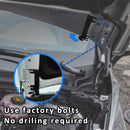 2019 - 2022 Chevrolet Silverado 1500 Hood Hinges Ditch LED Light Pods + Mount Bracket - WeiSen - 70104031+70201006+WI001