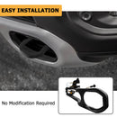 2019 - 2024 Dodge Ram 1500 DT 2Pcs Front Bumper Tow Hooks Kit Black With Tow Hook Bezels - WeiSen - 70304019