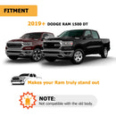 2019 - 2024 Dodge Ram 1500 DT 2Pcs Front Bumper Tow Hooks Kit Black With Tow Hook Bezels - WeiSen - 70304019